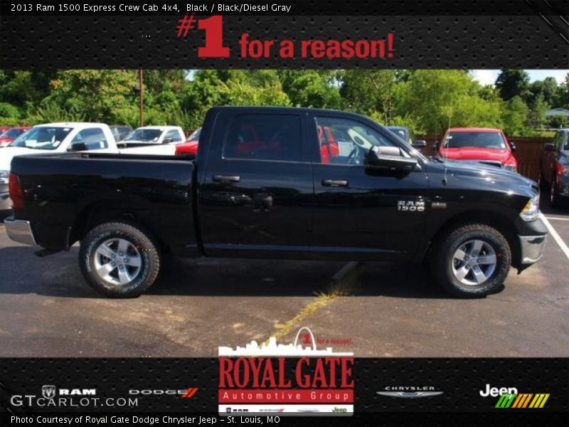 Black / Black/Diesel Gray 2013 Ram 1500 Express Crew Cab 4x4