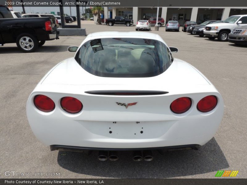 Arctic White / Ebony/Cashmere 2009 Chevrolet Corvette Coupe