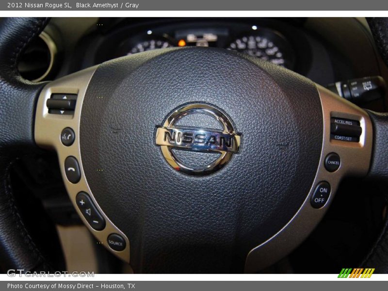 Black Amethyst / Gray 2012 Nissan Rogue SL