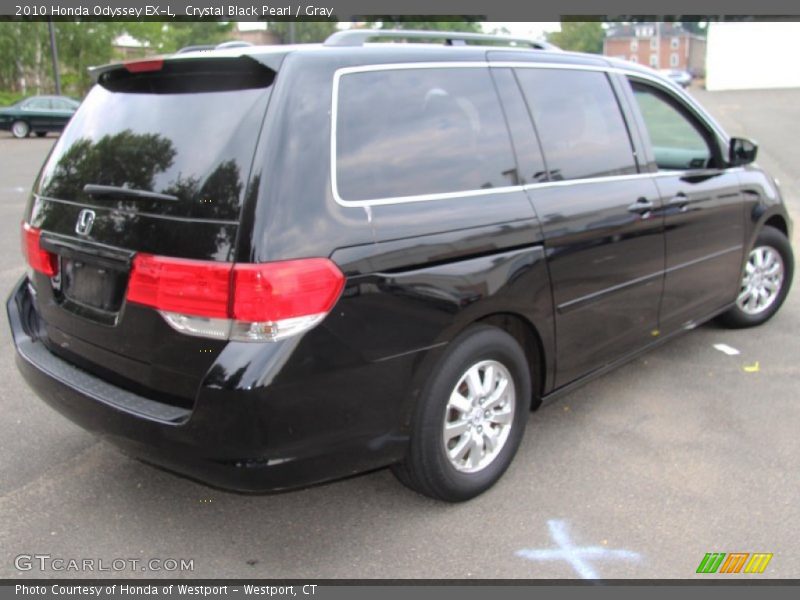 Crystal Black Pearl / Gray 2010 Honda Odyssey EX-L