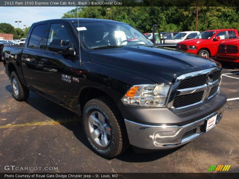 Black / Black/Diesel Gray 2013 Ram 1500 Express Crew Cab 4x4