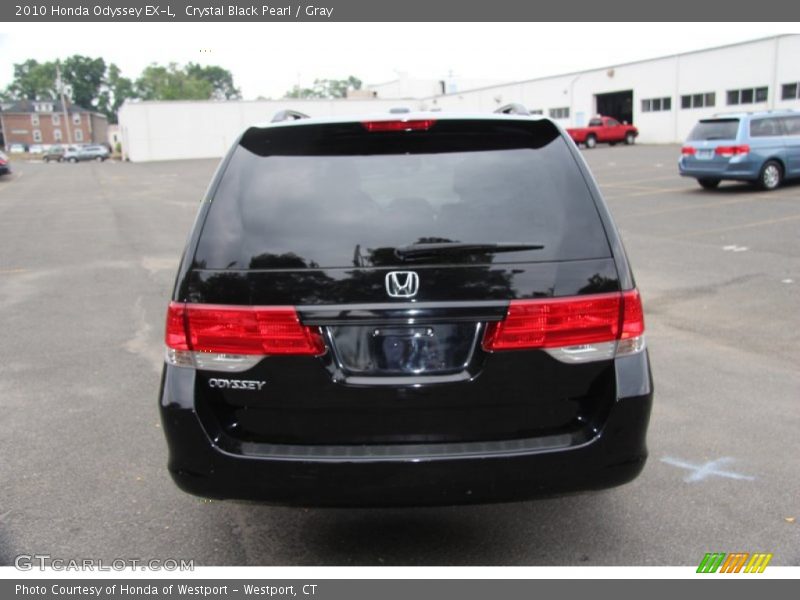 Crystal Black Pearl / Gray 2010 Honda Odyssey EX-L