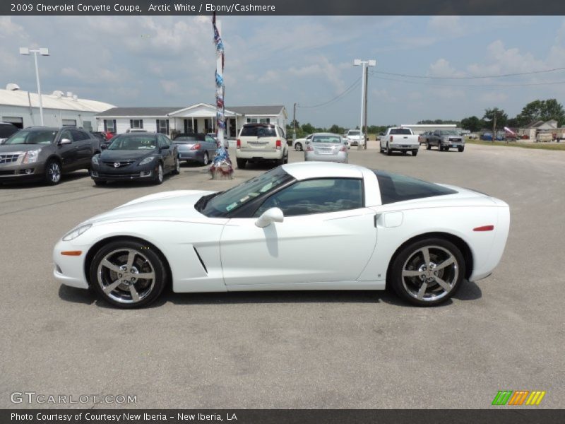 Arctic White / Ebony/Cashmere 2009 Chevrolet Corvette Coupe