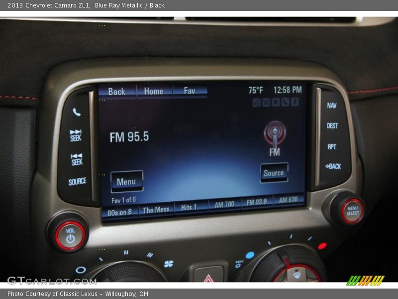 Blue Ray Metallic / Black 2013 Chevrolet Camaro ZL1