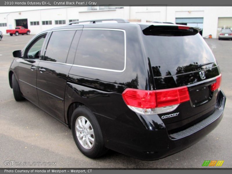 Crystal Black Pearl / Gray 2010 Honda Odyssey EX-L