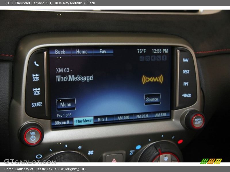 Blue Ray Metallic / Black 2013 Chevrolet Camaro ZL1