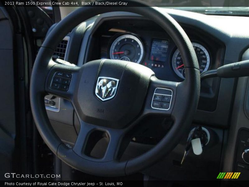 Black / Black/Diesel Gray 2013 Ram 1500 Express Crew Cab 4x4