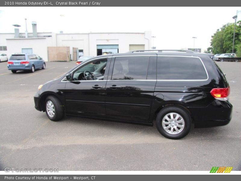 Crystal Black Pearl / Gray 2010 Honda Odyssey EX-L