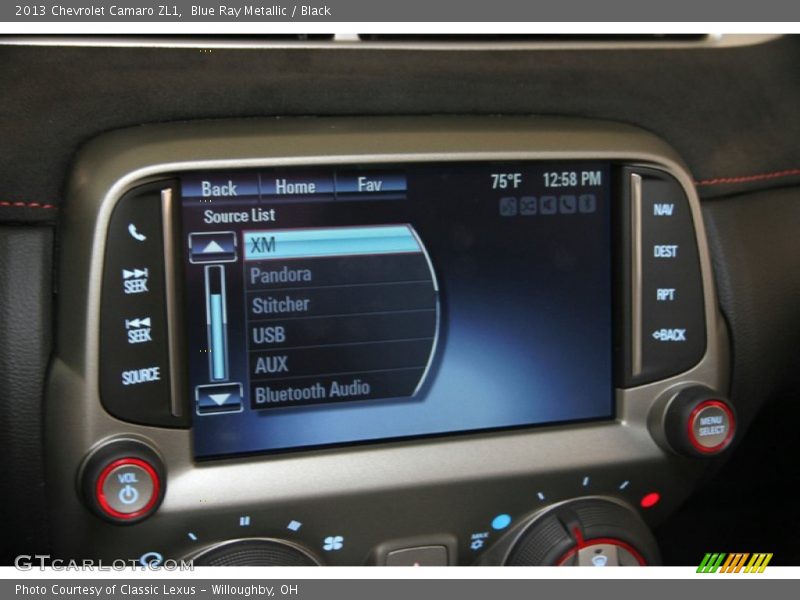 Blue Ray Metallic / Black 2013 Chevrolet Camaro ZL1