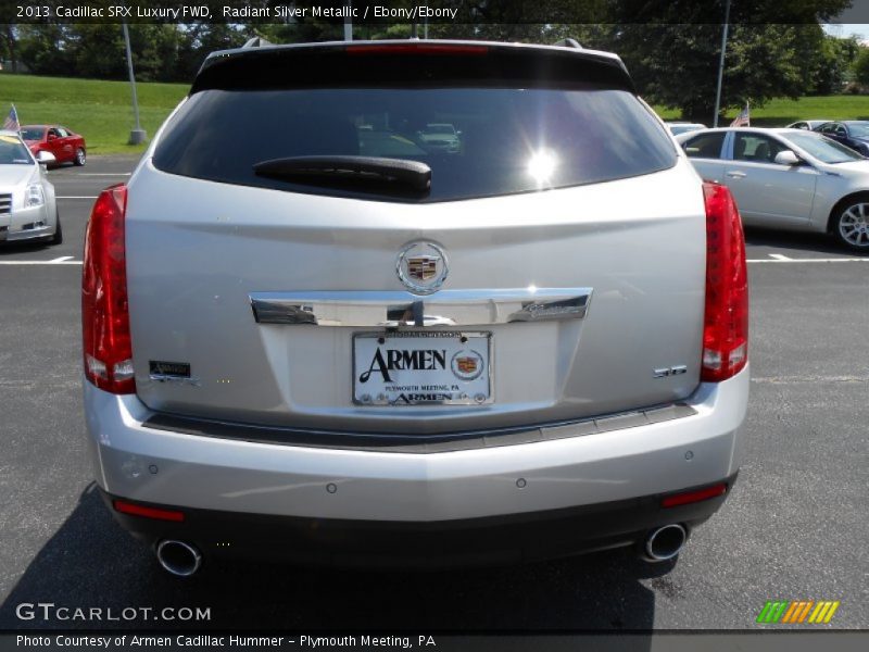 Radiant Silver Metallic / Ebony/Ebony 2013 Cadillac SRX Luxury FWD