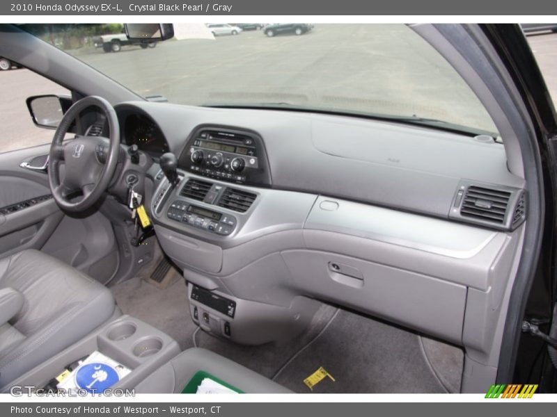 Crystal Black Pearl / Gray 2010 Honda Odyssey EX-L