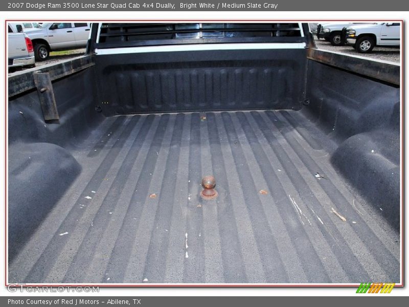 Bright White / Medium Slate Gray 2007 Dodge Ram 3500 Lone Star Quad Cab 4x4 Dually