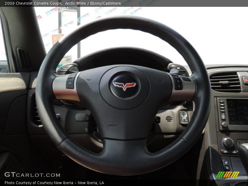 Arctic White / Ebony/Cashmere 2009 Chevrolet Corvette Coupe