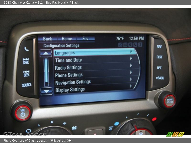 Blue Ray Metallic / Black 2013 Chevrolet Camaro ZL1