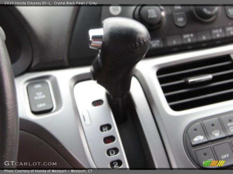 Crystal Black Pearl / Gray 2010 Honda Odyssey EX-L