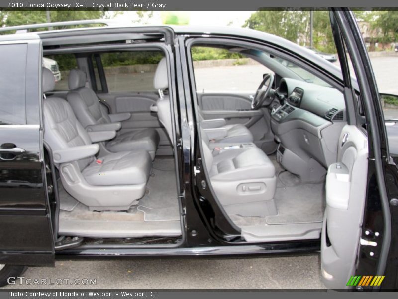 Crystal Black Pearl / Gray 2010 Honda Odyssey EX-L
