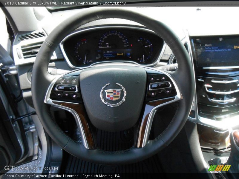 Radiant Silver Metallic / Ebony/Ebony 2013 Cadillac SRX Luxury FWD