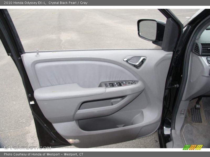 Crystal Black Pearl / Gray 2010 Honda Odyssey EX-L