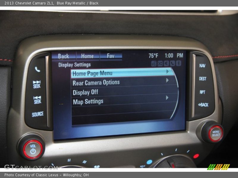Blue Ray Metallic / Black 2013 Chevrolet Camaro ZL1
