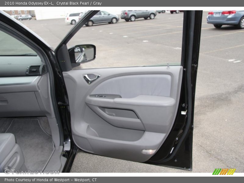 Crystal Black Pearl / Gray 2010 Honda Odyssey EX-L