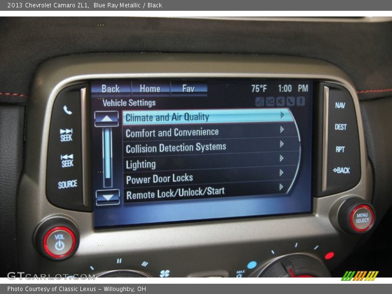 Blue Ray Metallic / Black 2013 Chevrolet Camaro ZL1