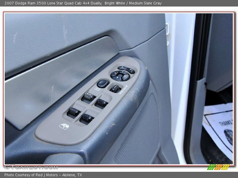 Bright White / Medium Slate Gray 2007 Dodge Ram 3500 Lone Star Quad Cab 4x4 Dually