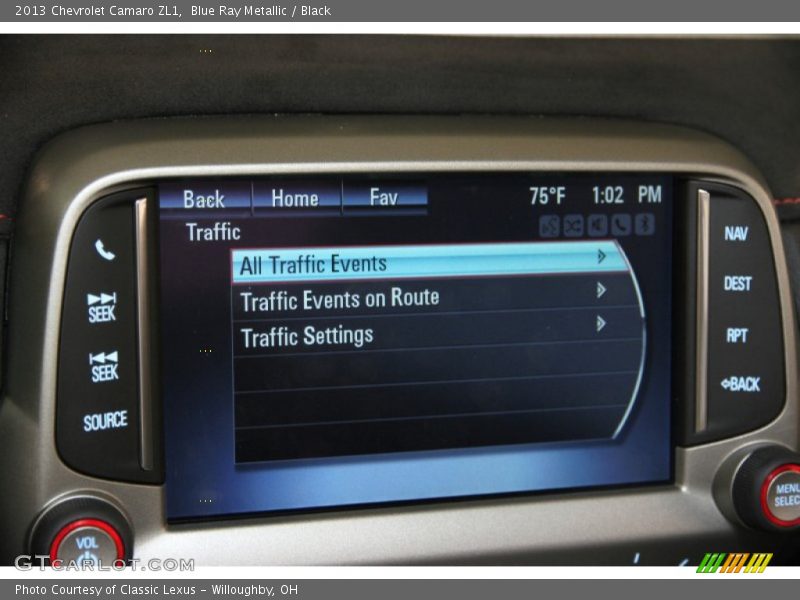 Blue Ray Metallic / Black 2013 Chevrolet Camaro ZL1