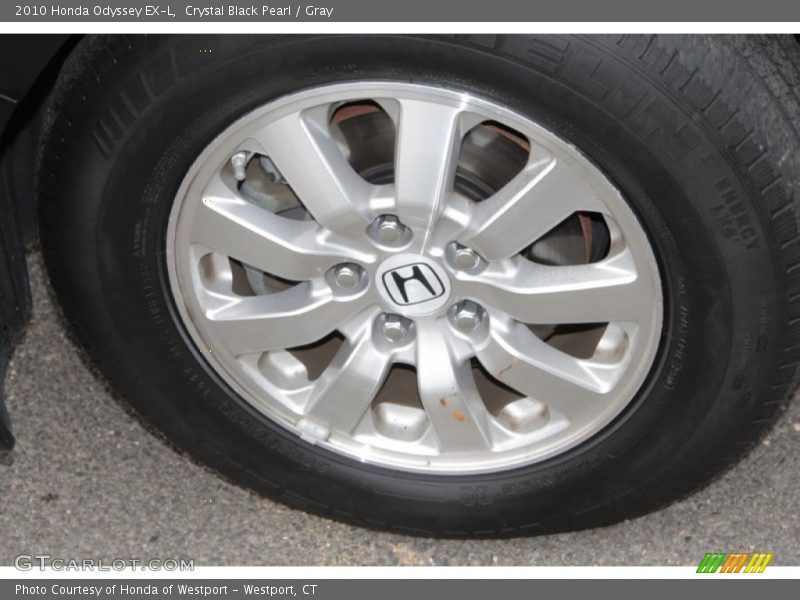 Crystal Black Pearl / Gray 2010 Honda Odyssey EX-L