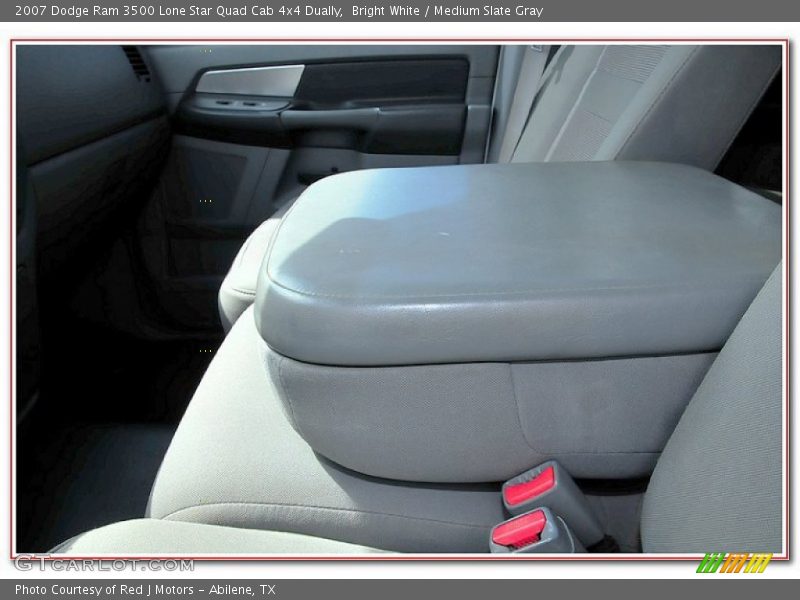 Bright White / Medium Slate Gray 2007 Dodge Ram 3500 Lone Star Quad Cab 4x4 Dually