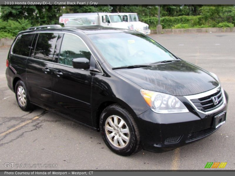Crystal Black Pearl / Gray 2010 Honda Odyssey EX-L