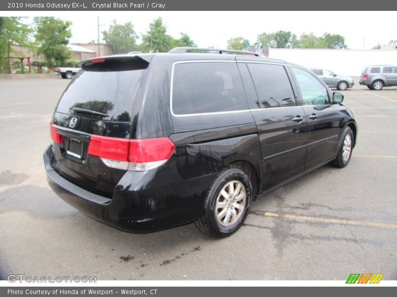 Crystal Black Pearl / Gray 2010 Honda Odyssey EX-L