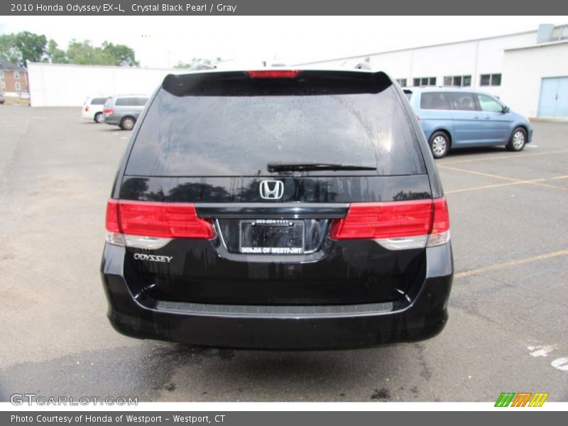 Crystal Black Pearl / Gray 2010 Honda Odyssey EX-L