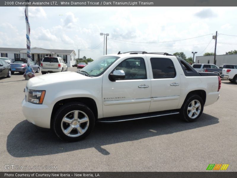 White Diamond Tricoat / Dark Titanium/Light Titanium 2008 Chevrolet Avalanche LTZ