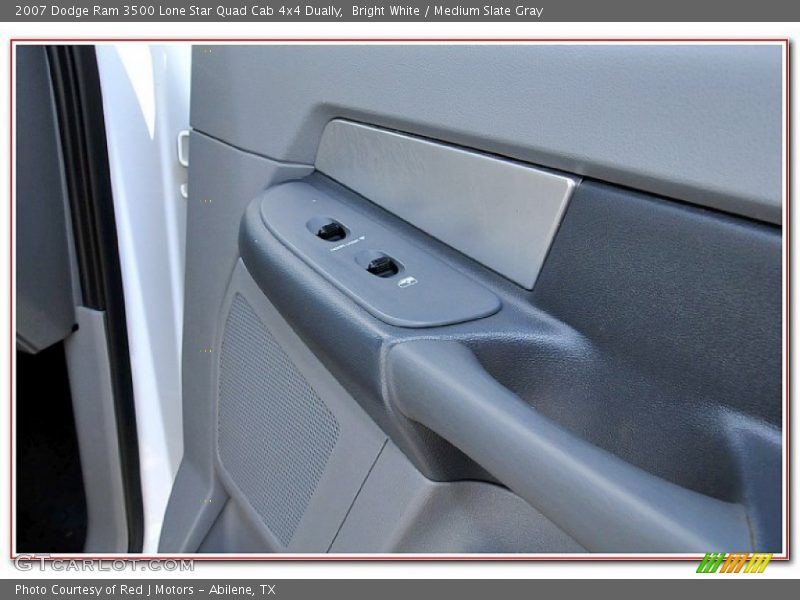 Bright White / Medium Slate Gray 2007 Dodge Ram 3500 Lone Star Quad Cab 4x4 Dually