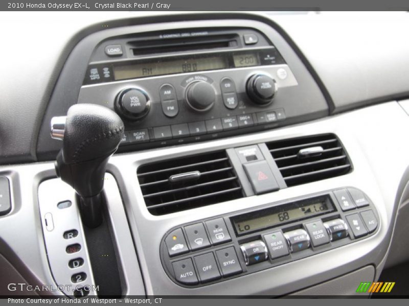 Crystal Black Pearl / Gray 2010 Honda Odyssey EX-L