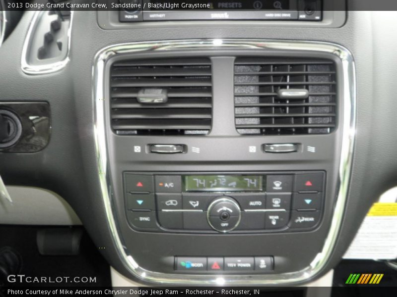 Sandstone / Black/Light Graystone 2013 Dodge Grand Caravan Crew
