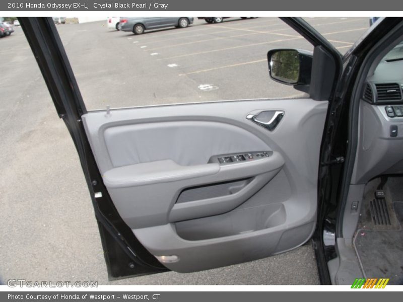 Crystal Black Pearl / Gray 2010 Honda Odyssey EX-L