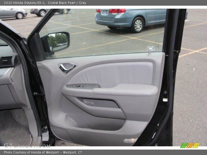 Crystal Black Pearl / Gray 2010 Honda Odyssey EX-L