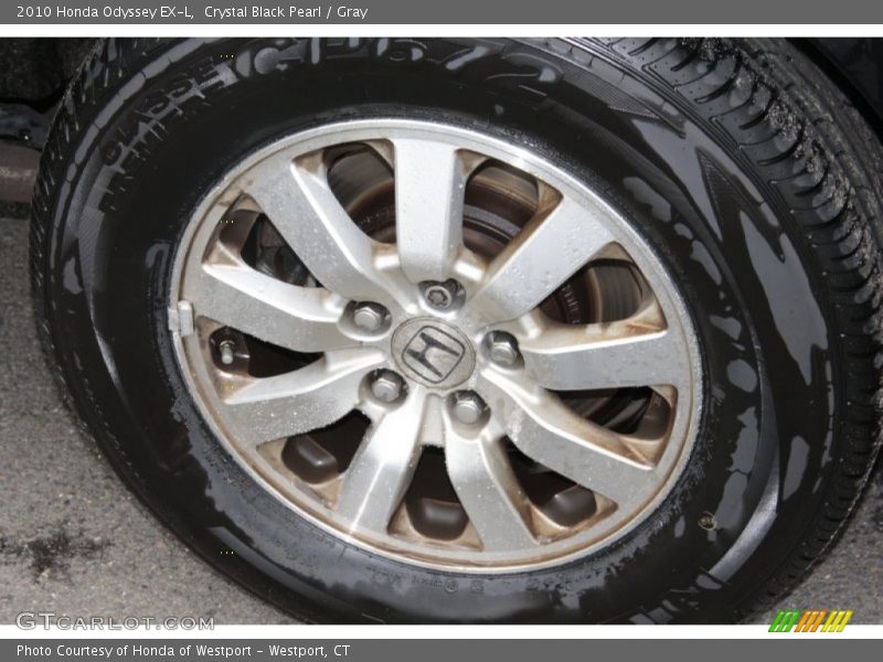 Crystal Black Pearl / Gray 2010 Honda Odyssey EX-L