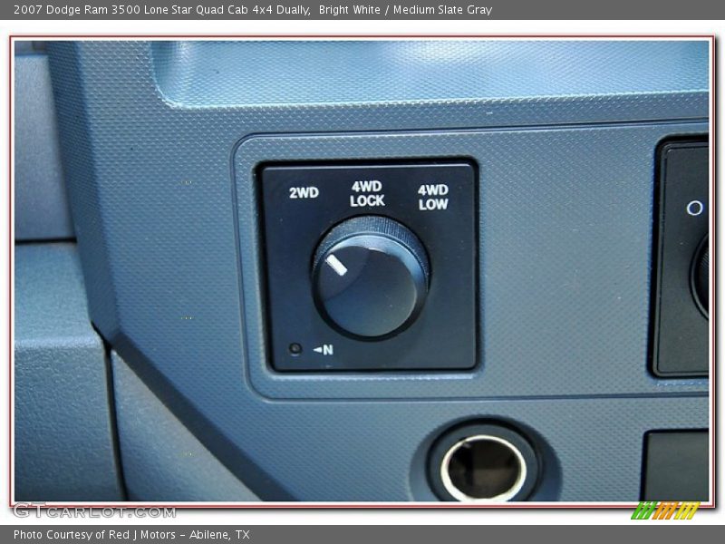 Bright White / Medium Slate Gray 2007 Dodge Ram 3500 Lone Star Quad Cab 4x4 Dually