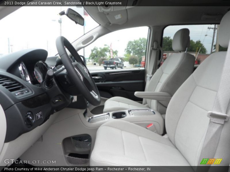 Sandstone / Black/Light Graystone 2013 Dodge Grand Caravan Crew