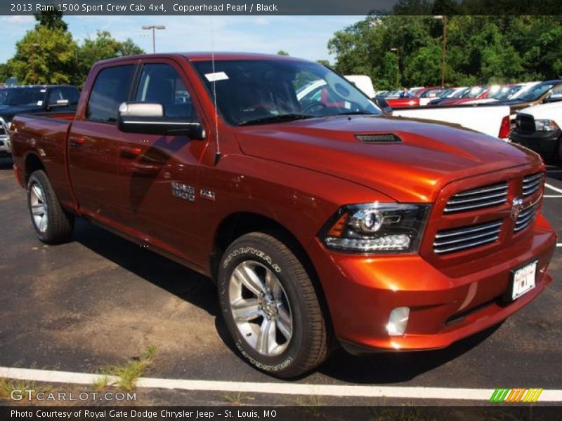 Copperhead Pearl / Black 2013 Ram 1500 Sport Crew Cab 4x4