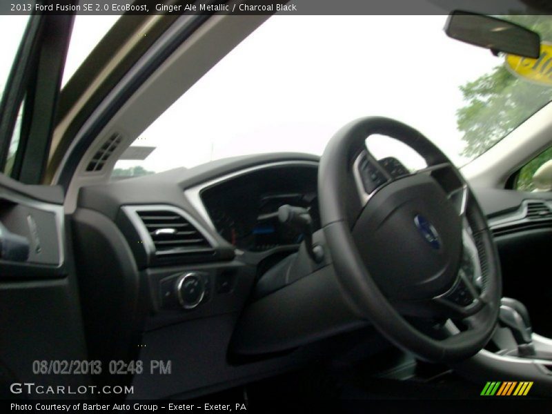 Ginger Ale Metallic / Charcoal Black 2013 Ford Fusion SE 2.0 EcoBoost