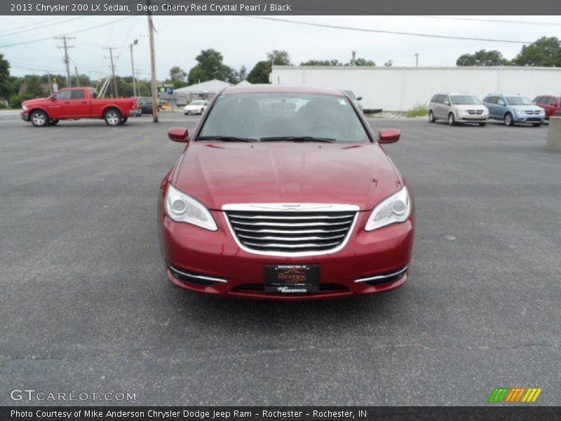 Deep Cherry Red Crystal Pearl / Black 2013 Chrysler 200 LX Sedan