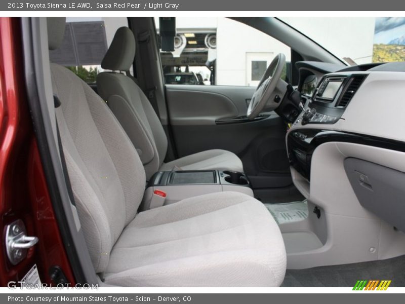 Salsa Red Pearl / Light Gray 2013 Toyota Sienna LE AWD