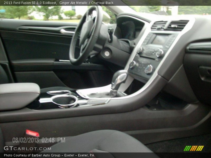 Ginger Ale Metallic / Charcoal Black 2013 Ford Fusion SE 2.0 EcoBoost