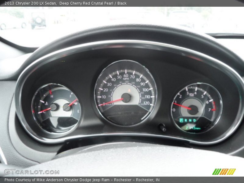 Deep Cherry Red Crystal Pearl / Black 2013 Chrysler 200 LX Sedan