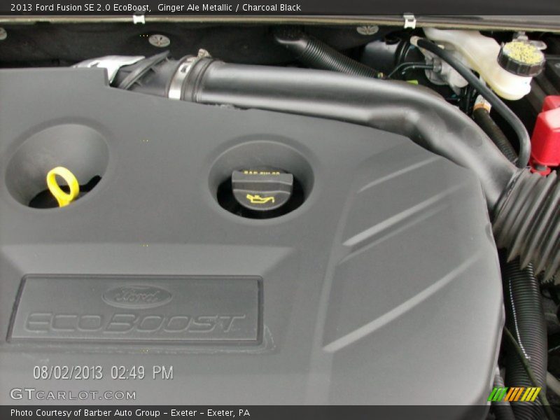 Ginger Ale Metallic / Charcoal Black 2013 Ford Fusion SE 2.0 EcoBoost
