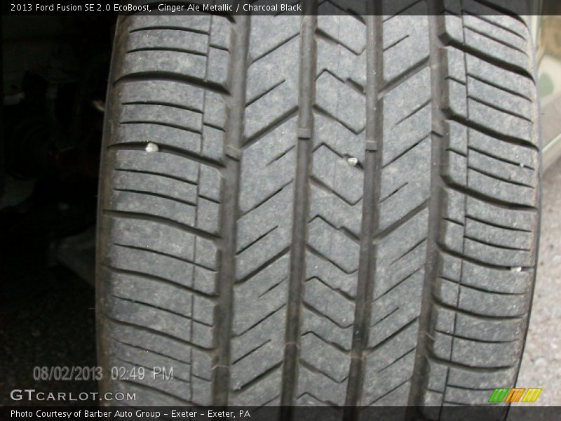 Ginger Ale Metallic / Charcoal Black 2013 Ford Fusion SE 2.0 EcoBoost