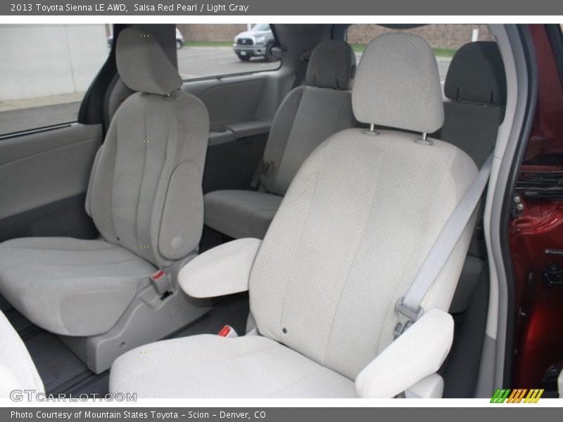 Salsa Red Pearl / Light Gray 2013 Toyota Sienna LE AWD